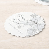 Snow in Love Kartonnen Onderzetters (Gekanteld)