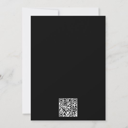 Snow in Love Modern Snowflake Bridal Shower  Kaart (Achterkant)