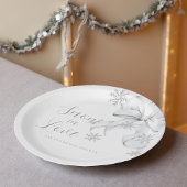 Snow in Love Papieren Bordje