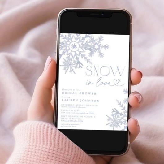 Snow In Love Snowflake Winter Vrijgezellenfeest Kaart