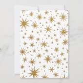 Snow In Love Snowflakes Bruids Douche Uitnodiging (Achterkant)