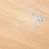 Snow in Love Vrijgezellenfeest Acryl Uitnodiging (Laagn)