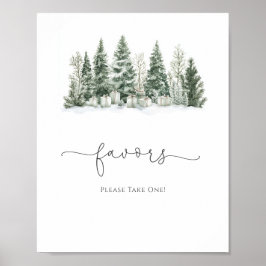 Snow In Love Vrijgezellenfeest Favors Poster