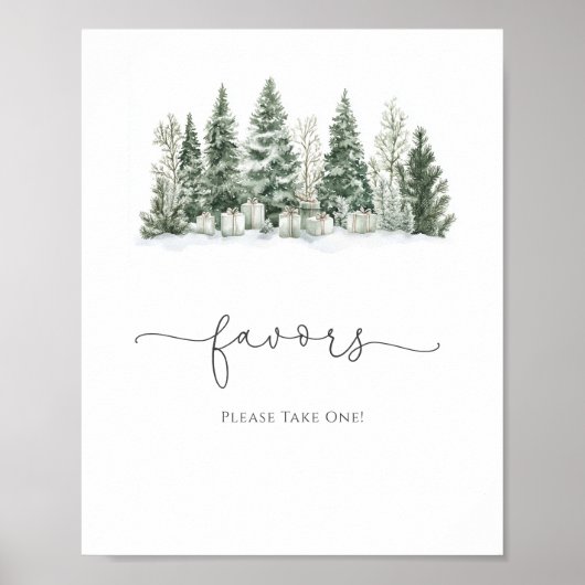 Snow In Love Vrijgezellenfeest Favors Poster (Voorkant)