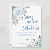 Snow in Love Vrijgezellenfeest Kaart (Voorkant)