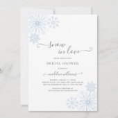 Snow in Love Vrijgezellenfeest Kaart (Voorkant)