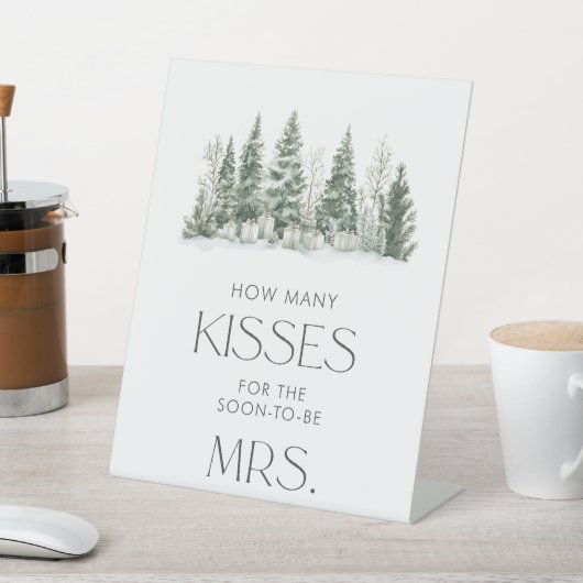 Snow in Love Vrijgezellenfeest raadt eens hoeveel Reclamebord Met Voetstuk (Insitu)