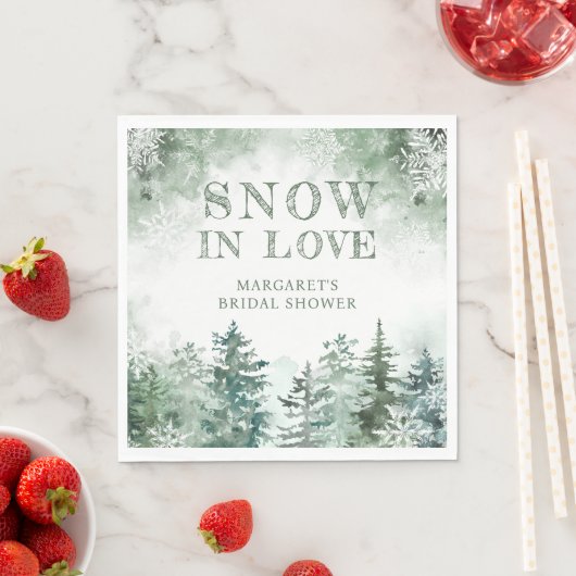 Snow in Love Vrijgezellenfeest Servet (Insitu)