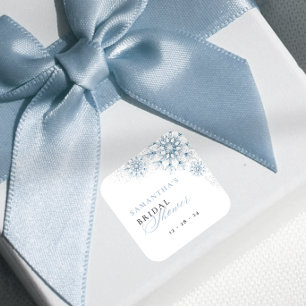 Snow in Love Vrijgezellenfeest Vierkante Sticker