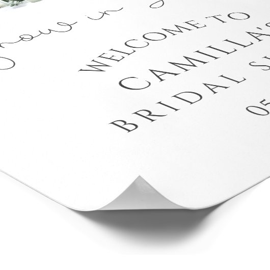 Snow in Love Vrijgezellenfeest Welkom Poster (Hoek)