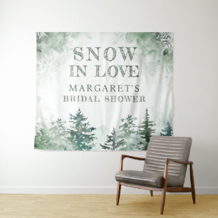 Snow in Love Vrijgezellenfeest Welkom Wandkleed