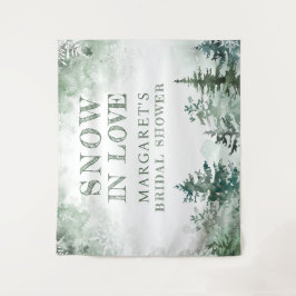 Snow in Love Vrijgezellenfeest Welkom Wandkleed