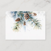 Snow in love winter baby shower boekaanvraag informatiekaartje (Achterkant)