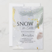 Snow in Love Winter Bridal Shower - Elegant Frost  Kaart (Voorkant)