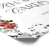 Snow in Love Winter Laat je Kaart hier achter Poster (Hoek)