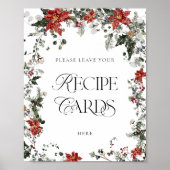 Snow in Love Winter Laat je Kaart hier achter Poster (Voorkant)