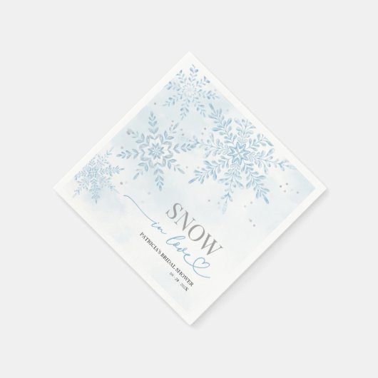 Snow in Love Winter Snowflake Bridal Shower  Servet (Hoek)