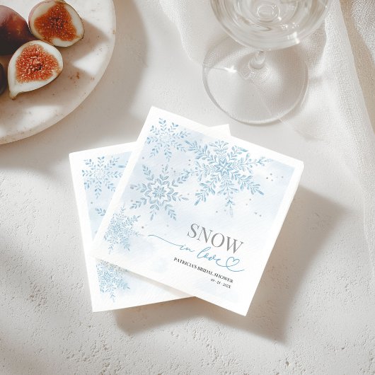 Snow in Love Winter Snowflake Bridal Shower  Servet