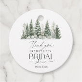 Snow In Love Winter Vrijgezellenfeest Bedankjes Labels (Voorkant)