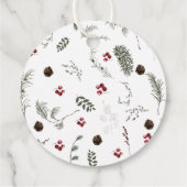 Snow in Love Winter Vrijgezellenfeest Bedankt Bedankjes Labels (Achterkant)