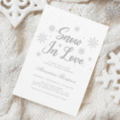 Snow In Love Winter Vrijgezellenfeest Kaart