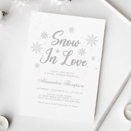 Snow In Love Winter Vrijgezellenfeest Kaart