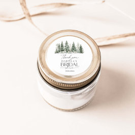 Snow In Love Winter Vrijgezellenfeest Ronde Sticker