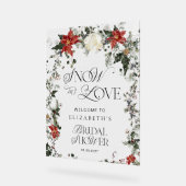 Snow In Love Winter Vrijgezellenfeest Welkom Acryl Bord (Hoek)