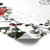 Snow In Love Winter Vrijgezellenfeest Welkom Poster (Hoek)