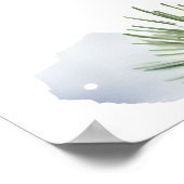 Snow in love winter vrijgezellenfeest welkomstbord poster (Hoek)