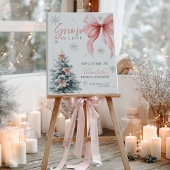 Snow in Love Winter Wonderland Bridal Shower Poster