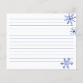 Snow in love winterreceptkaart voor vrijgezellenfe (Achterkant)