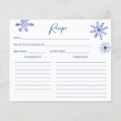 Snow in love winterreceptkaart voor vrijgezellenfe (Voorkant)