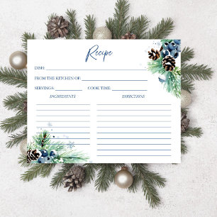 Snow in love winterreceptkaart voor vrijgezellenfe