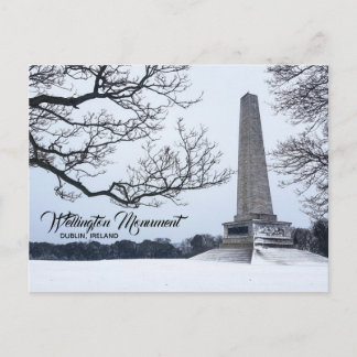 Snow in Phoenix Park, Dublin, Ierland Briefkaart