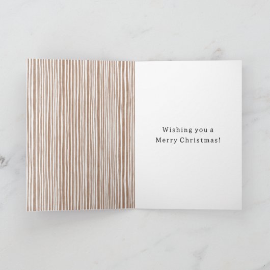 Snow in Window Christmas Kaart (Binnen)