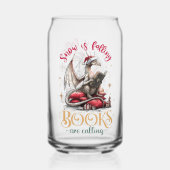 Snow Is Falling, Books Are Calling  Blikvorm Glas (Achterkant)