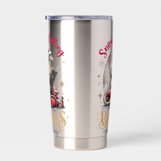 Snow Is Falling, Books Are Calling Geïsoleerde Drinkbeker (Rechts)