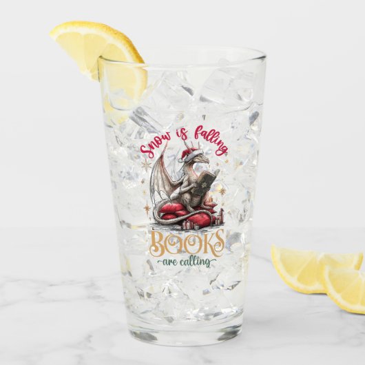 Snow Is Falling, Books Are Calling  Glas (Voorkant ijs)