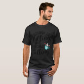 Snow Is Falling Hot Cacao wordt Winter Schattige g T-shirt (Voorkant volledig)