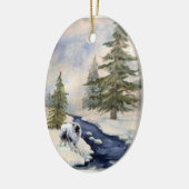 Snow Kees Porcelain Ornament (Links)