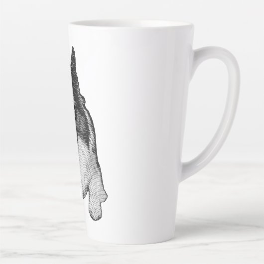 Snow‑Kissed Corgi Hello Latte Mok (Rechts)