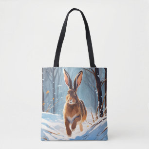 Snow-Kissed Revelry: De Hazenloop Tote Bag