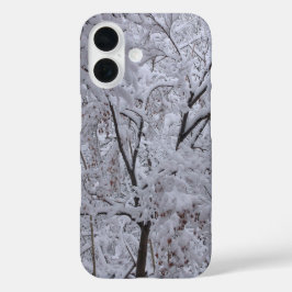 Snow-Laden-bomen iPhone 16 Hoesje