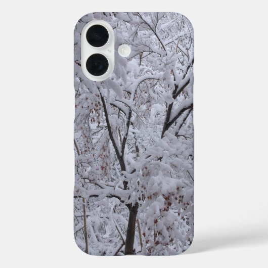 Snow-Laden-bomen Case-Mate iPhone Case (Achterkant)