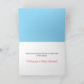 Snow Lady Christmas Kaart (Binnen)