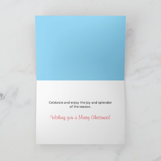 Snow Lady Christmas Kaart (Binnen)