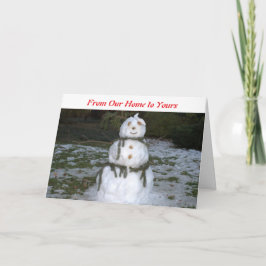 Snow Lady Christmas Kaart