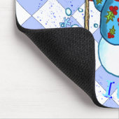 Snow Lady Snowman Muismat (Hoek)