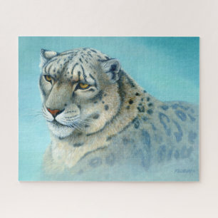 Snow Leopard, acrylverf Legpuzzel